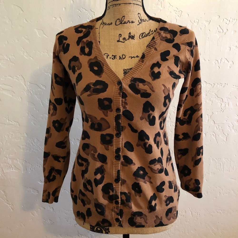 Takara leopard print sweater, size small - Picture 1 of 5